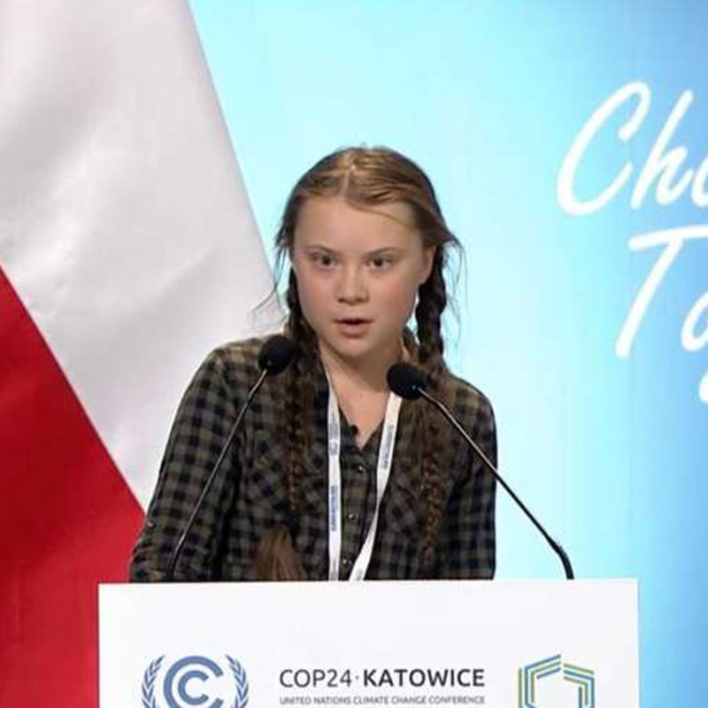 Le discours de Greta à la COP 24, en décembre 2018.