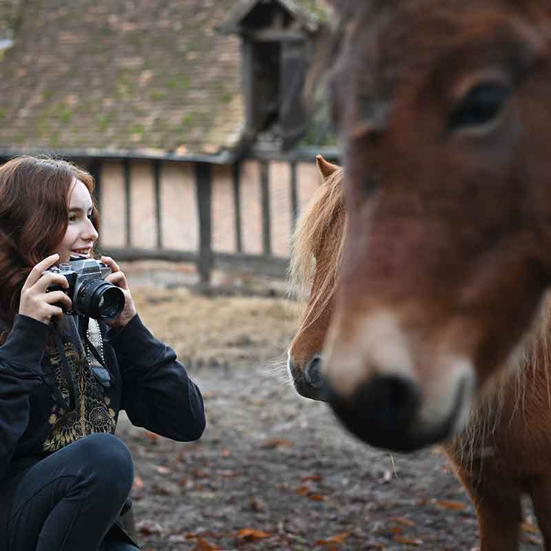 Un métier pour défendre les animaux - photographe avec Violette