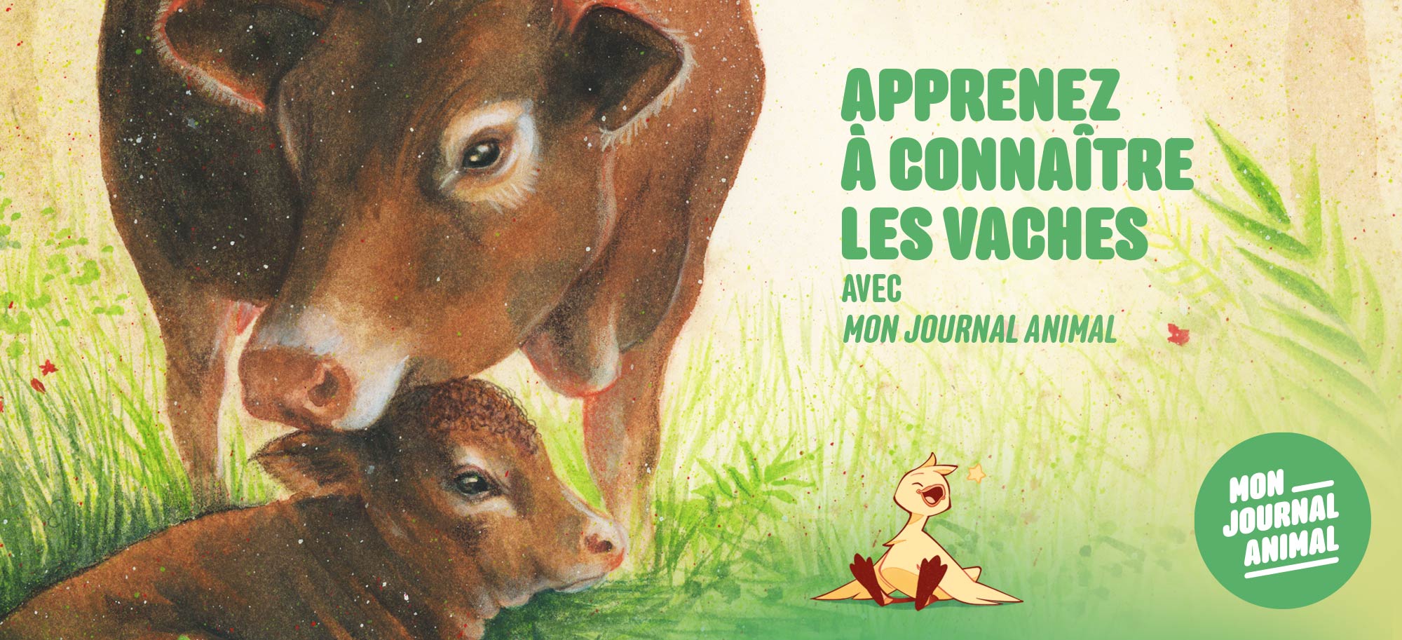 Bannière Mon journal animal #20 Grand dossier sur les vaches