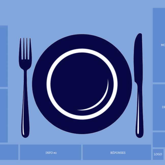 Set de table / Aujourd'hui C'est Veggie / Visuel